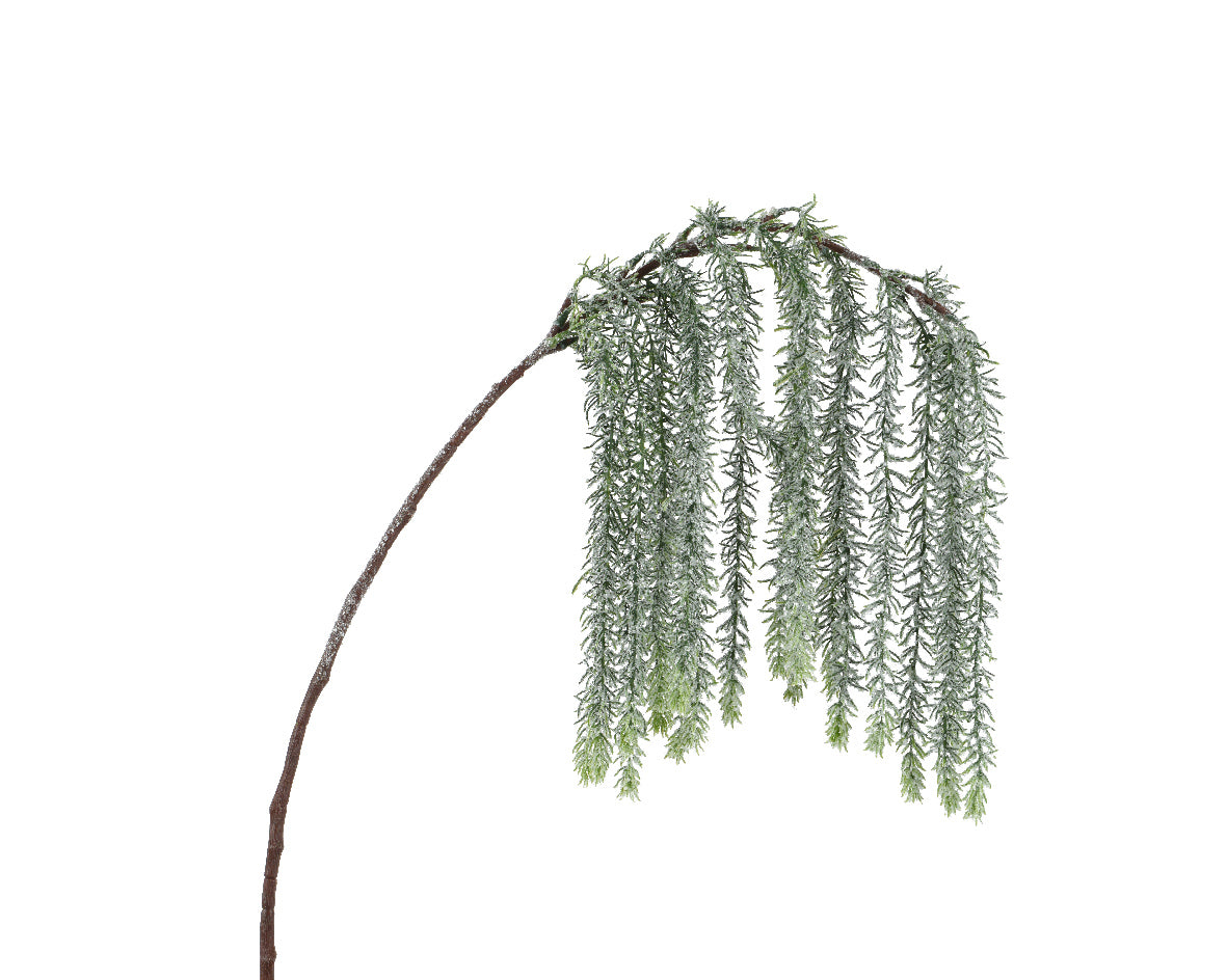Weeping willow stem with snow finish