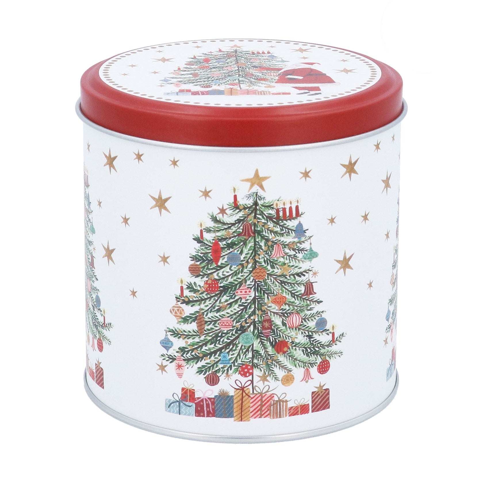 Nostalgic Santa & tree treat tin