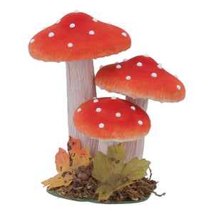 Red triple flock toadstool (Small)