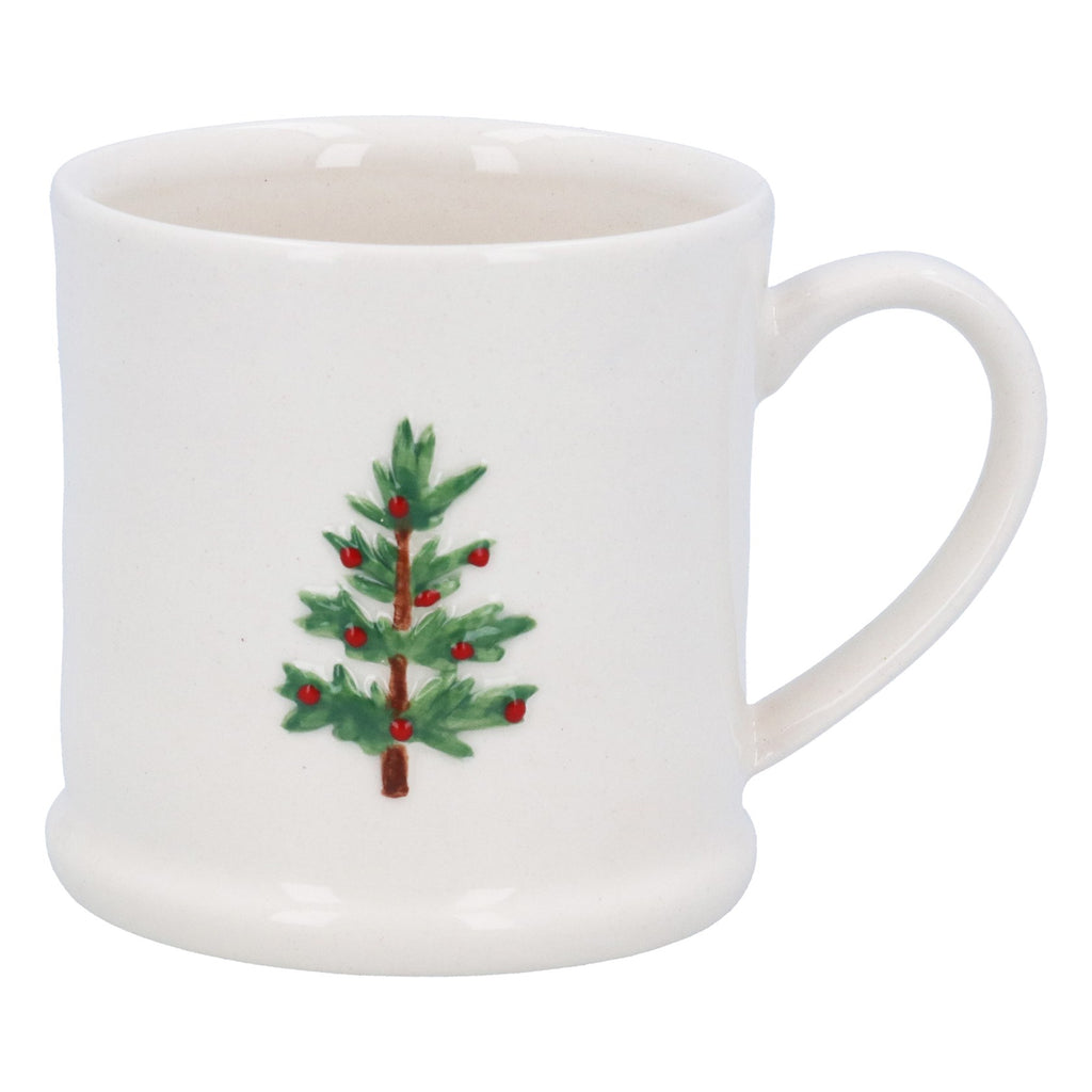 Christmas tree stoneware mini mug