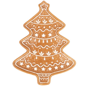 Ceramic gingerbread tree plate