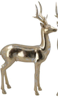 Metallic gold stag ornament