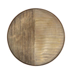 Metal half striped gold tray