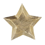 Gold metal star shaped plate