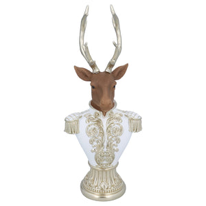 Gold stag bust ornament