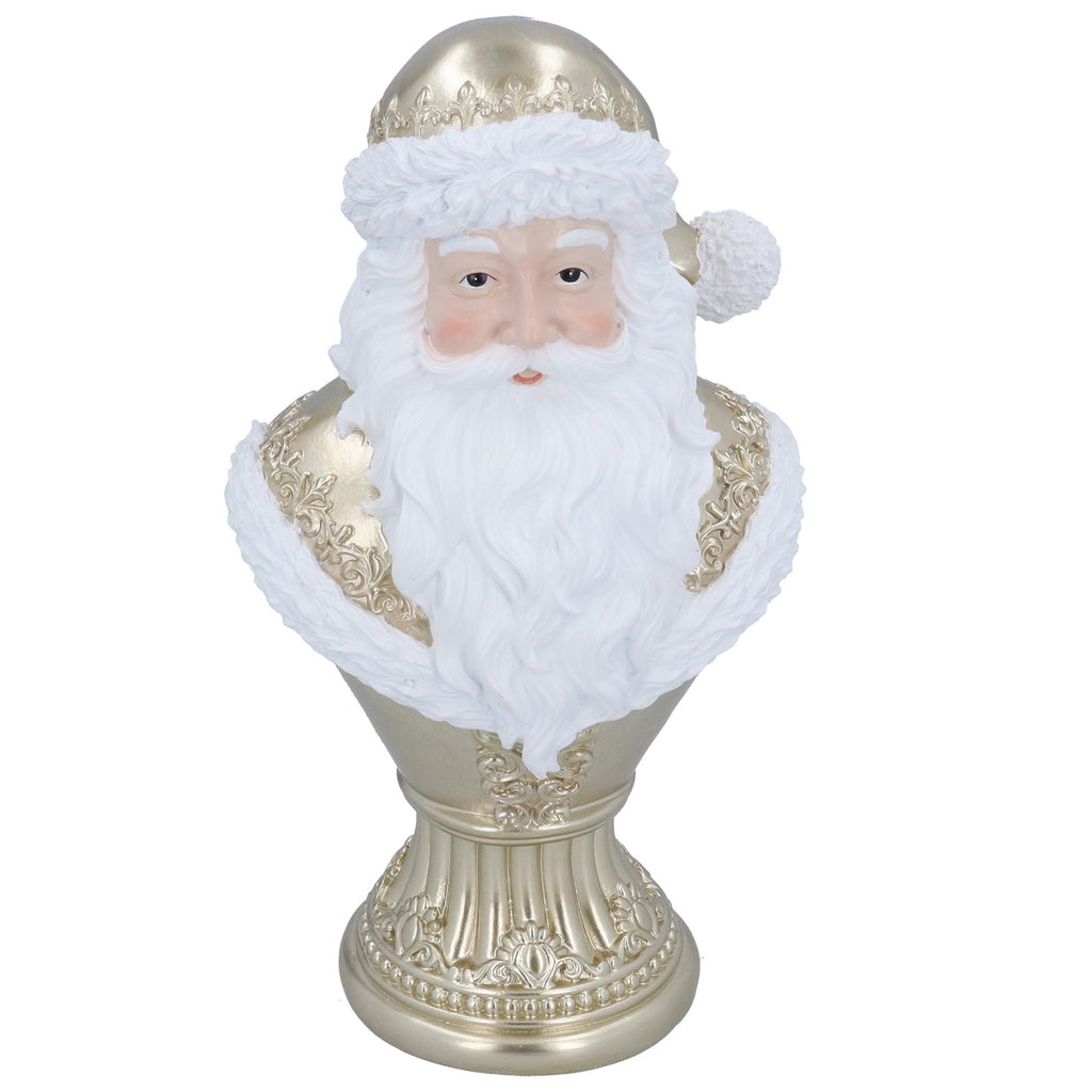 Gold Santa bust ornament