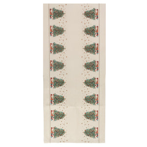 Nostalgic Christmas tree festive table runner