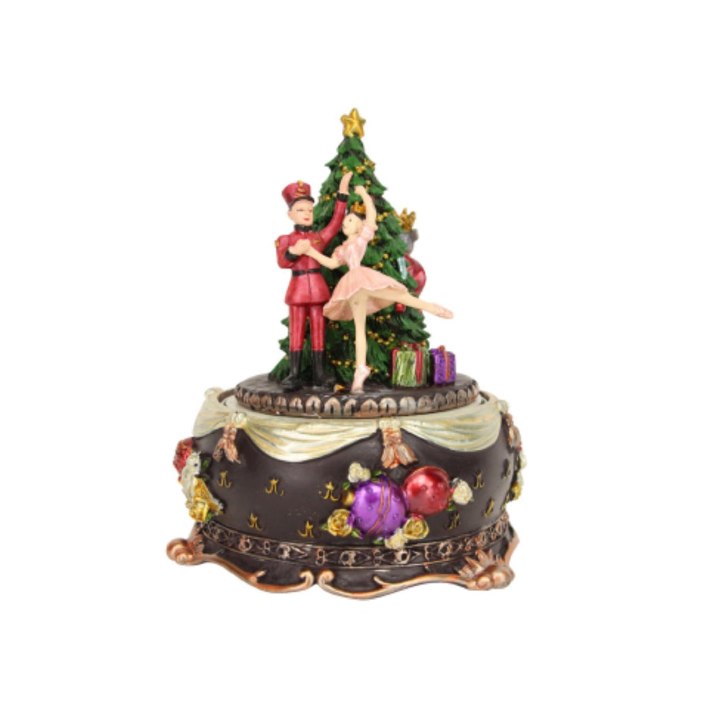 Nutcracker story revolving music box
