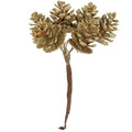 Gold sparkling cone pick bunch