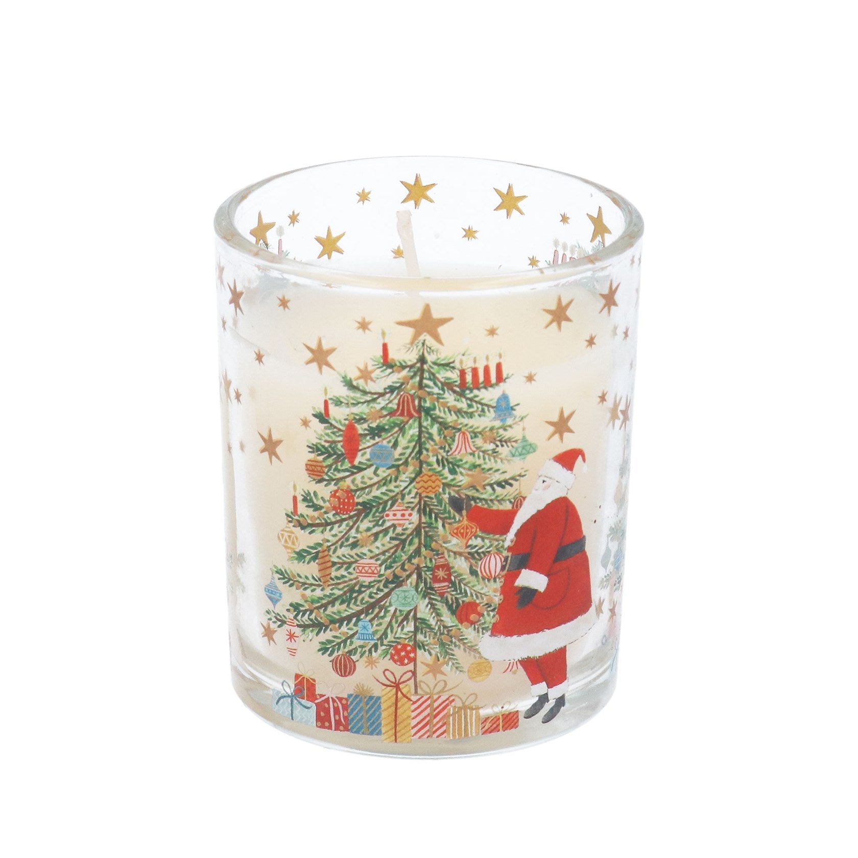 Nostalgic Santa & tree scented boxed candle (Small)