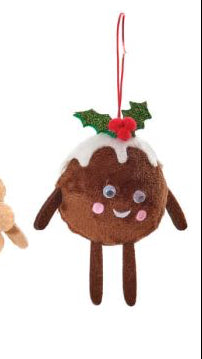 Jingle and joy fabric hanging decs