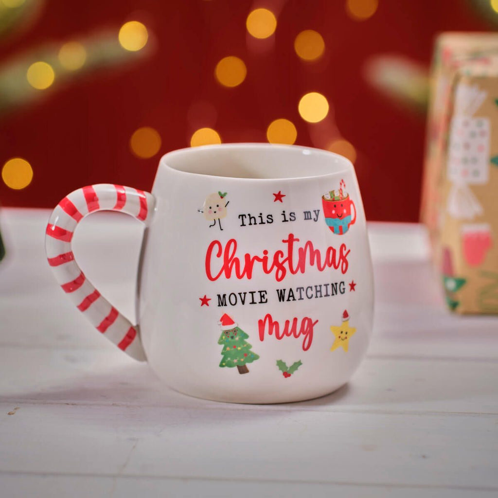 Jingle and joy ceramic Christmas movie mug