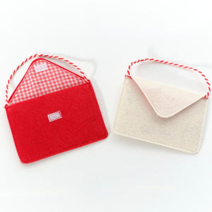 Felt Christmas Eve hanging envelope for Santa