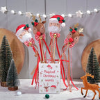 Santa and Rudolph wand with bell
