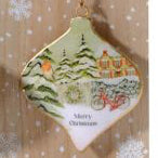 Christmas cottage heart shaped dec