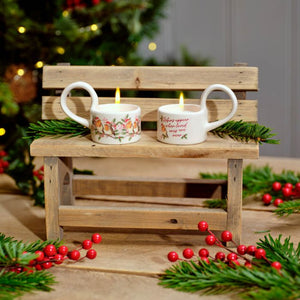 Christmas robins appear tealight holders