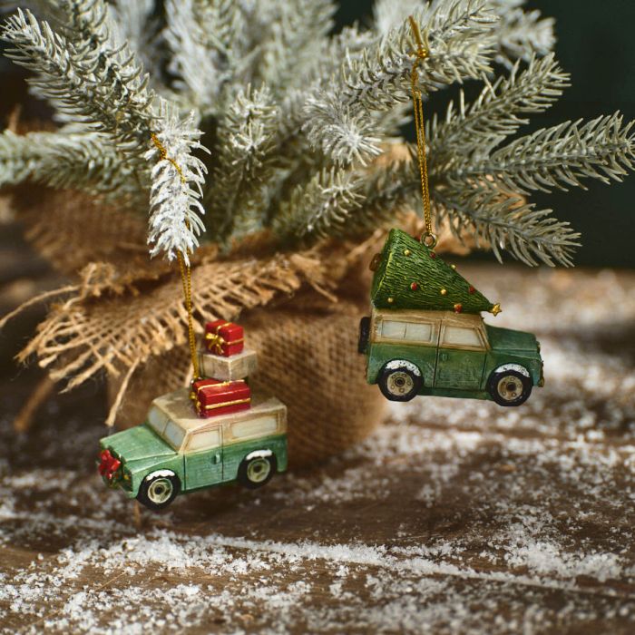 Festive landy hanging decs