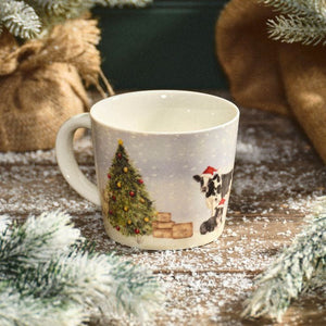 Landy Christmas on the farm stoneware mug
