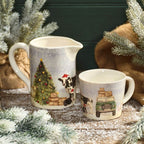 Landy Christmas on the farm stoneware jug
