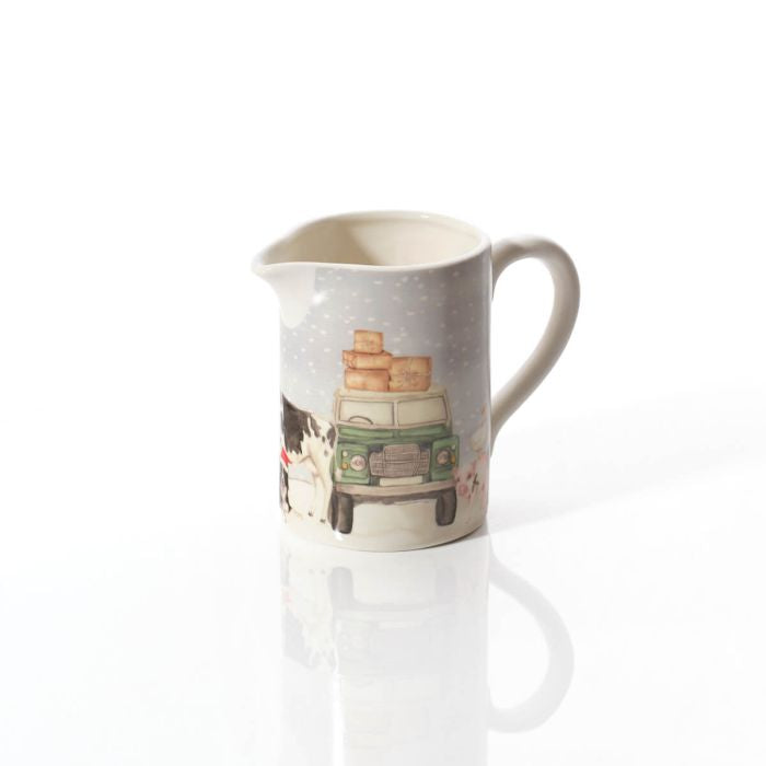 Landy Christmas on the farm stoneware jug