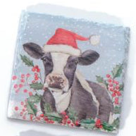 Christmas on the Farm slate coasters