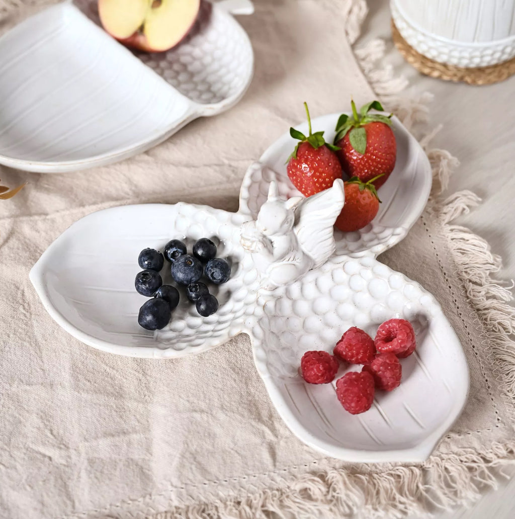 Country Living squirrel and acorn 3 tray plate