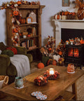 6ft Rustic Autumn pumpkin garland