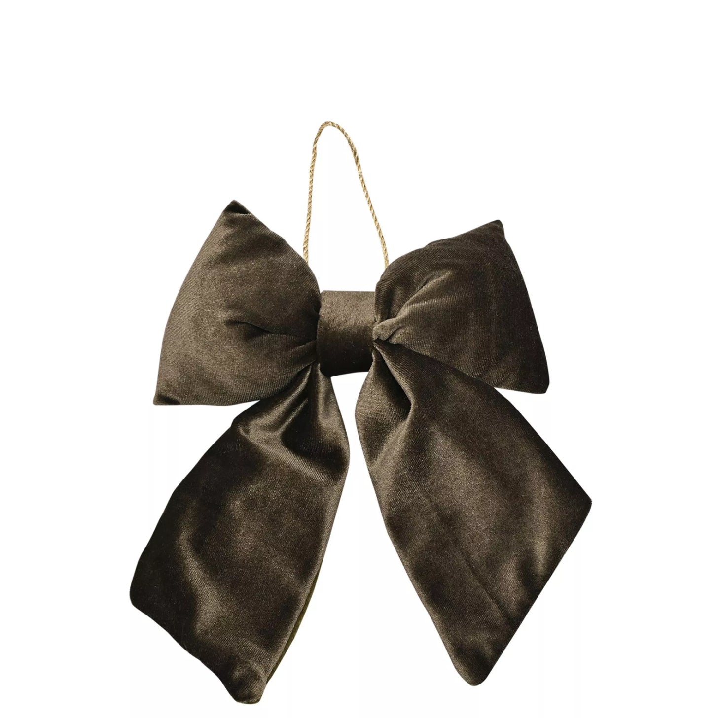 Plush velvet dark green bow (Small)