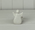 White ceramic Angel tealight holder (8.5cm)
