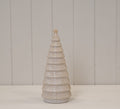 Glazed ceramic Christmas tree ornament