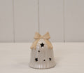 Glazed ceramic light up bell