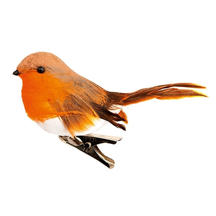 Christmas robin on clip