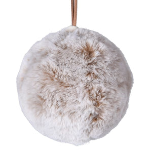 Truffle faux fur bauble