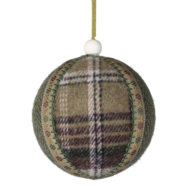Verdant plaid bauble