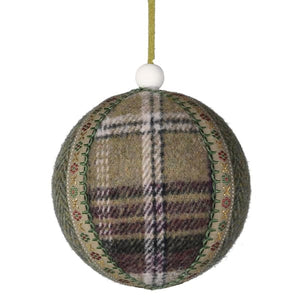 Verdant plaid bauble