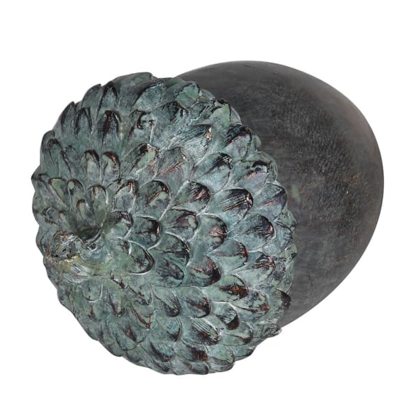 Small verdigris acorn