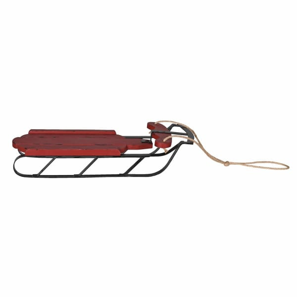 Rustic red sledge