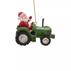 Santa on a tractor