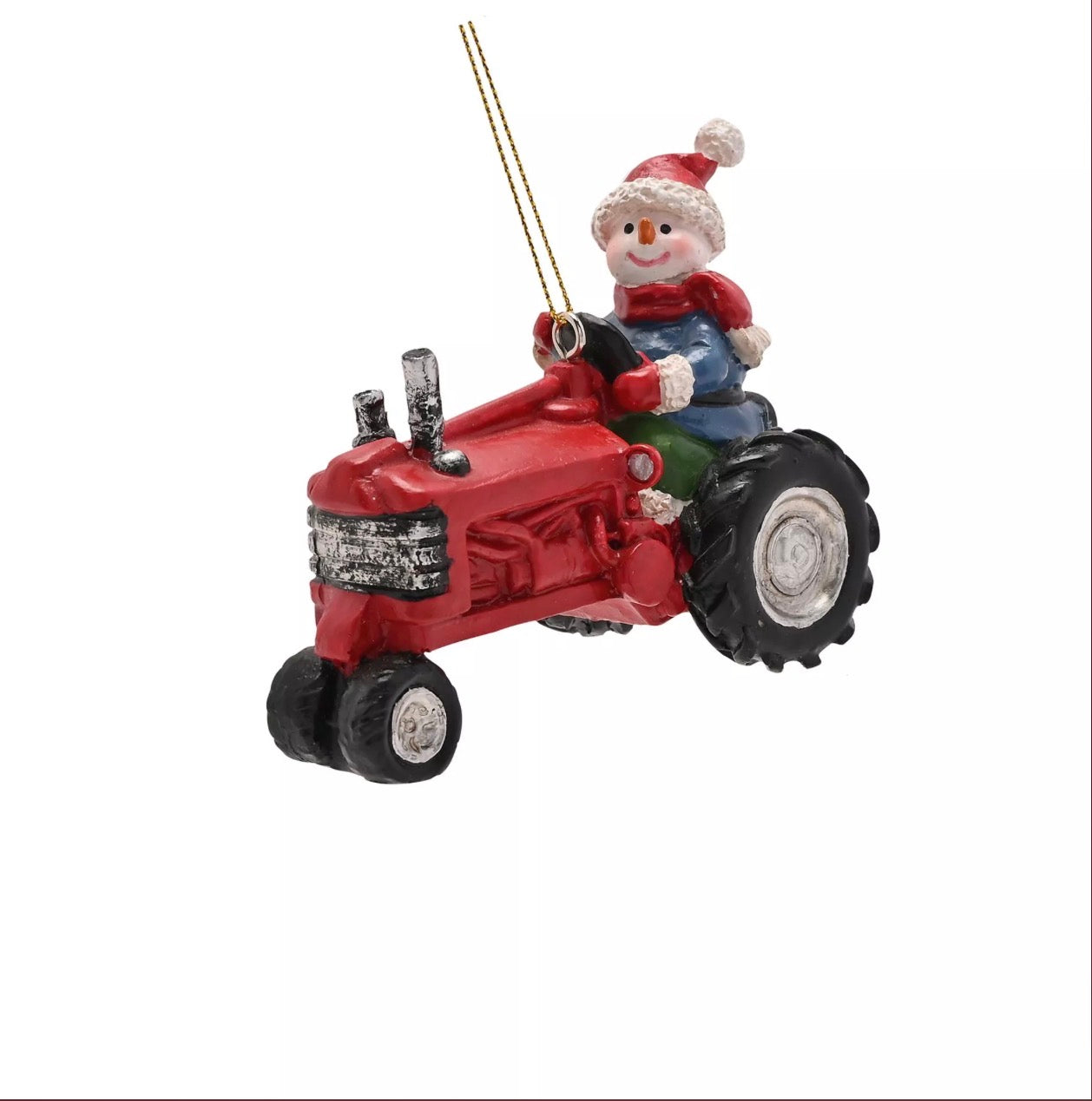 Santa on a tractor