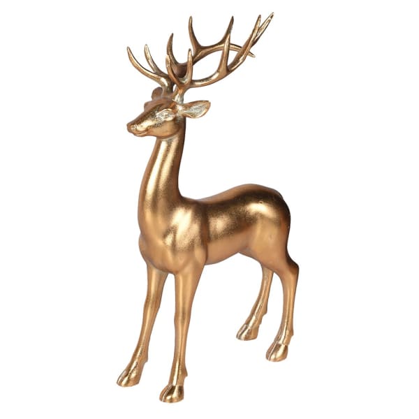 Gold standing reindeer