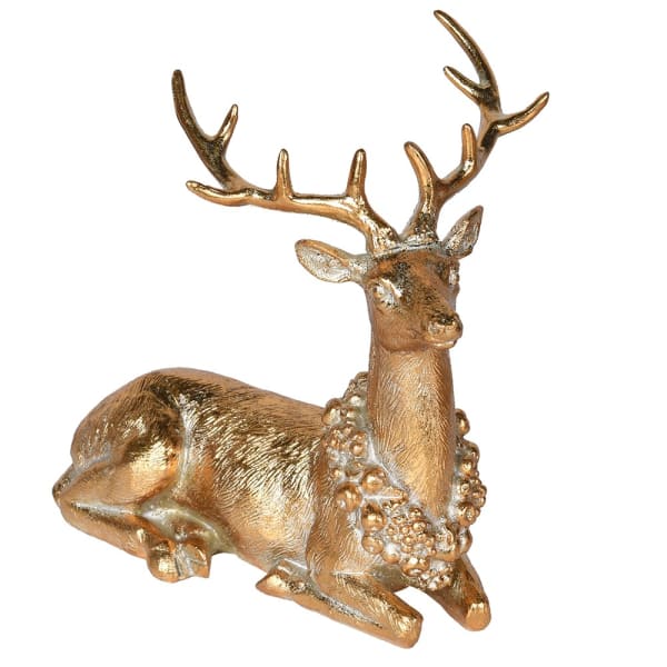 Gold collared laying reindeer
