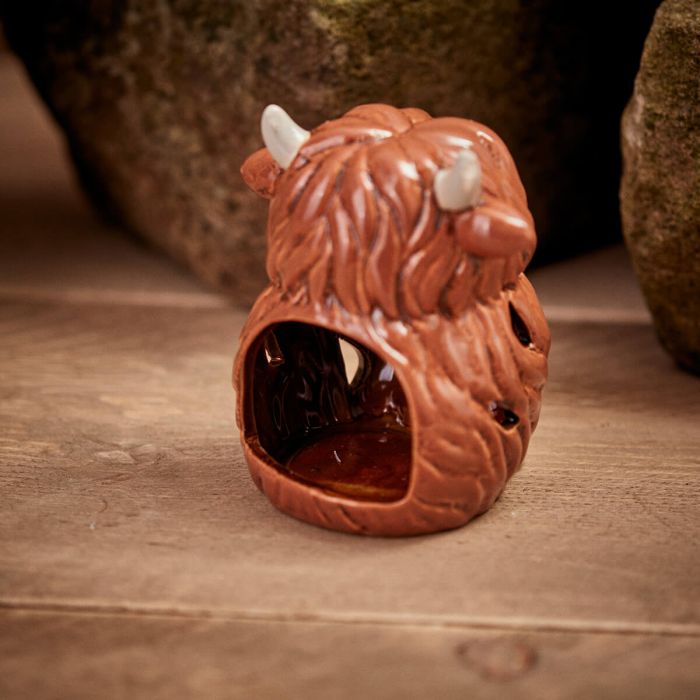 Dougal highland cow tealight holder