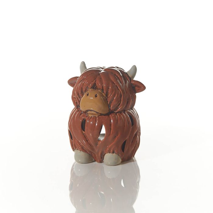 Dougal highland cow tealight holder