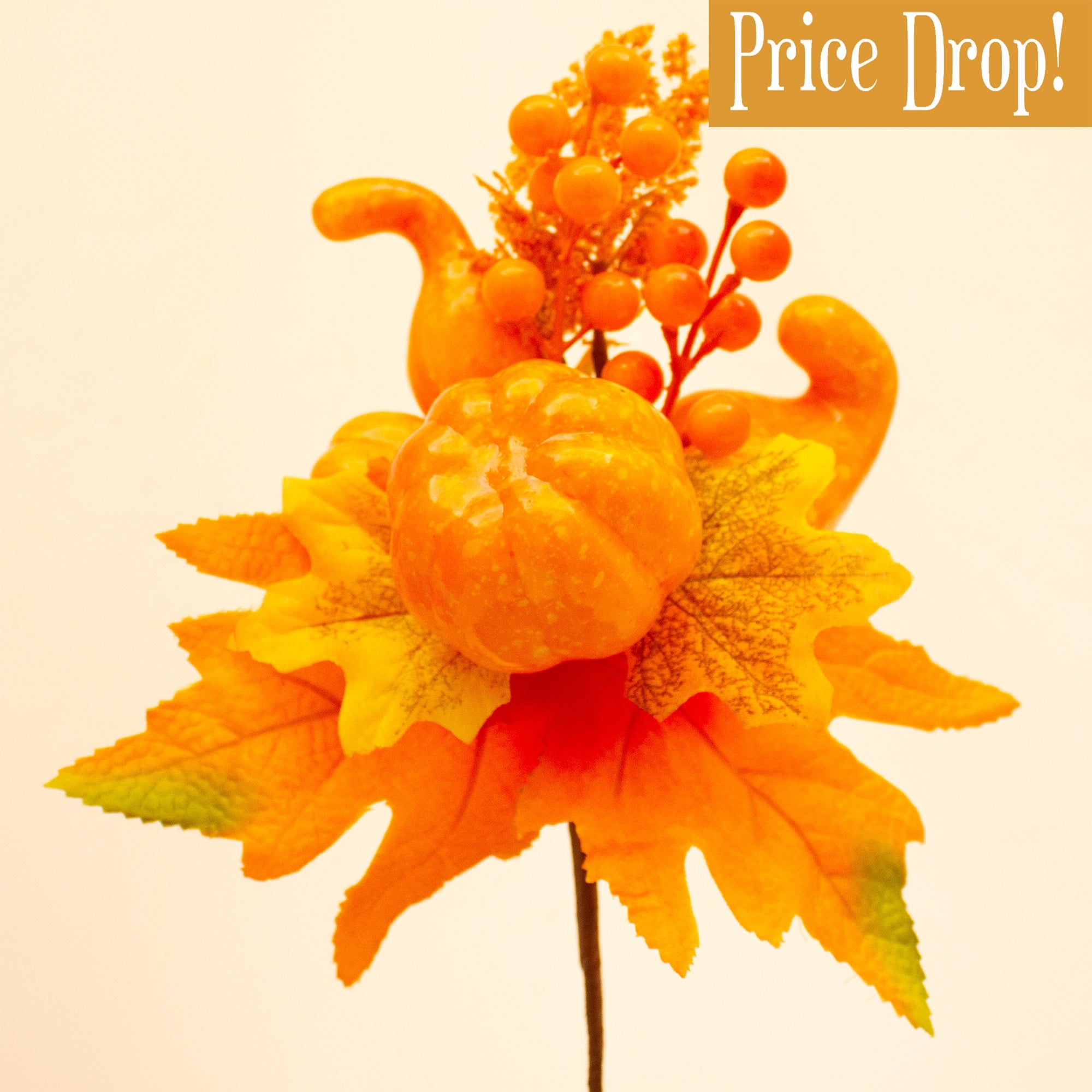 Pumpkin cluster pick 30cm