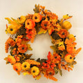 Velvet pumpkin & berry large wreath 41cm