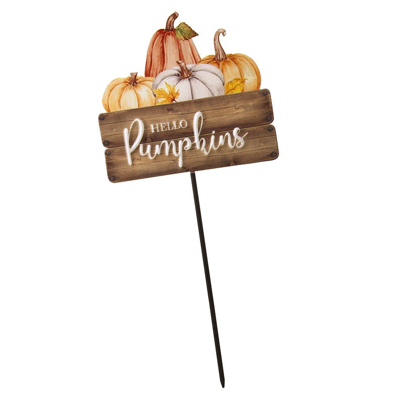 Hello pumpkins stake