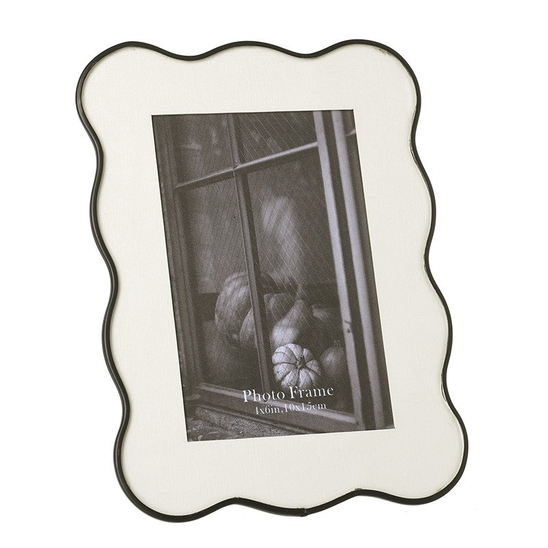 Black metal edge photo frame