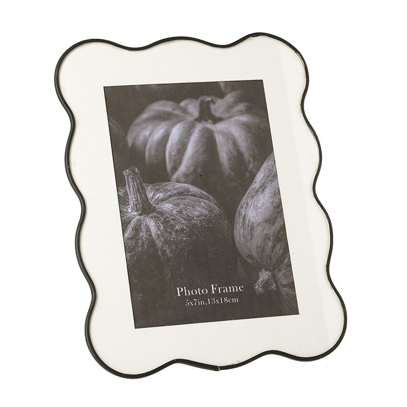 Black metal edge photo frame