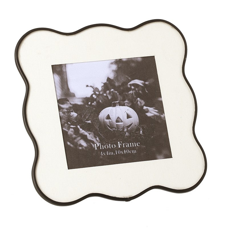 Black swirl edge small photo frame