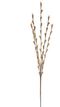 Orange/cream velvet willow bud style spray